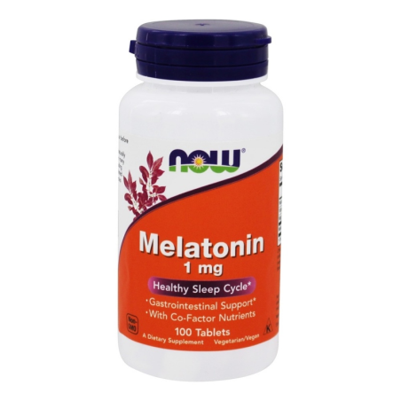 Now Foods Melatonin 1mg 100tab - Tabletki na Sen i Bezsenność