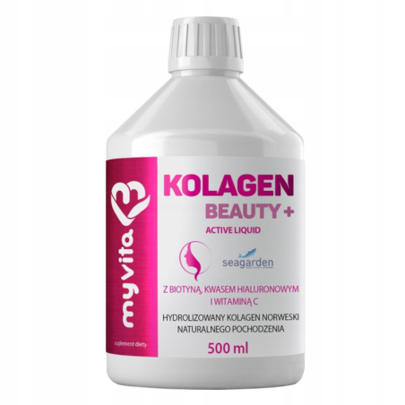 MyVita Kolagen Beauty + Active Liquid 500ml - Skóra, Włosy, Paznokcie
