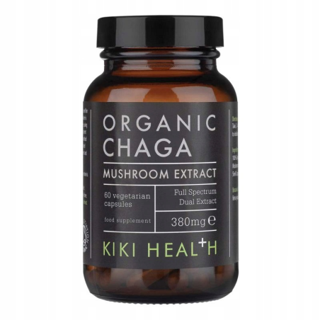 KIKI Health Organic Chaga Extract - Antyoksydanty i wsparcie odporności