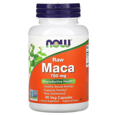 NOW Foods Maca 6:1 750mg - Wsparcie Witalności