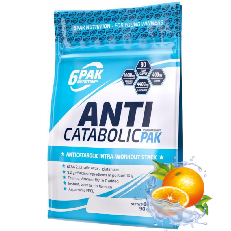 6PAK Anticatabolic 900g - Aminokwasy BCAA, Glutamina, Regeneracja