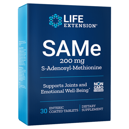 Life Extension SAM-e 200mg - Pamięć, Koncentracja, Wątroba