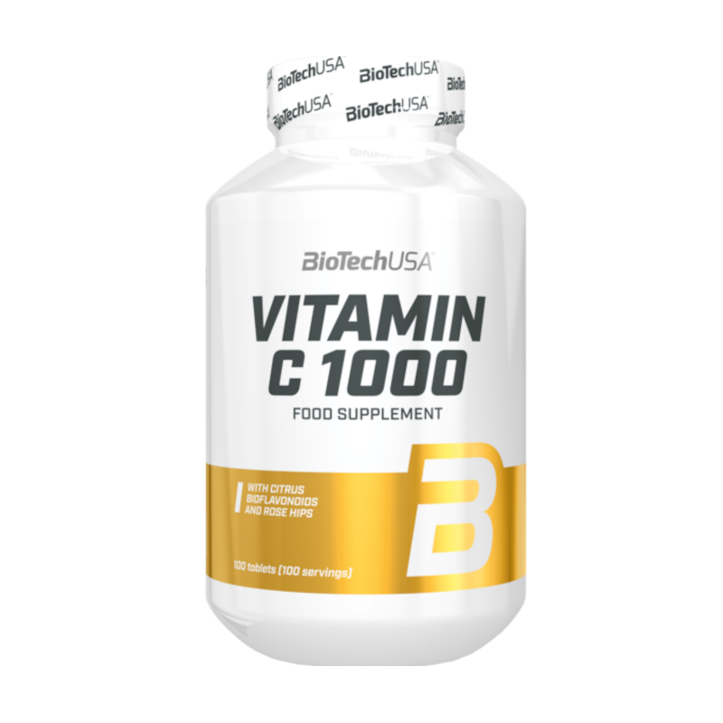 BioTechUSA Vitamin C 1000 - 100 tabl. - Witamina C dla odporności