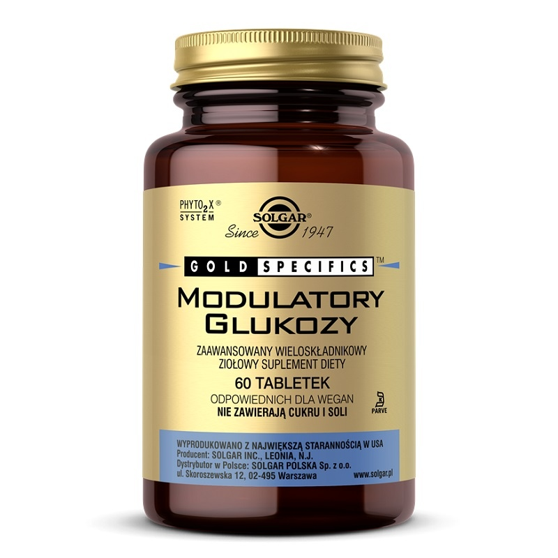 Solgar Modulator Glukozy 60tab - wsparcie metabolizmu cukru