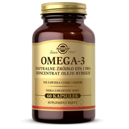 Solgar Omega-3 60 kaps - Naturalne źródło EPA i DHA