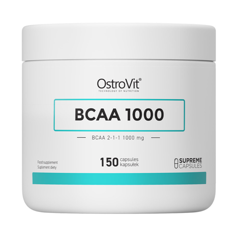 OstroVit BCAA 1000 150 kaps - Aminokwasy BCAA na regenerację mięśni