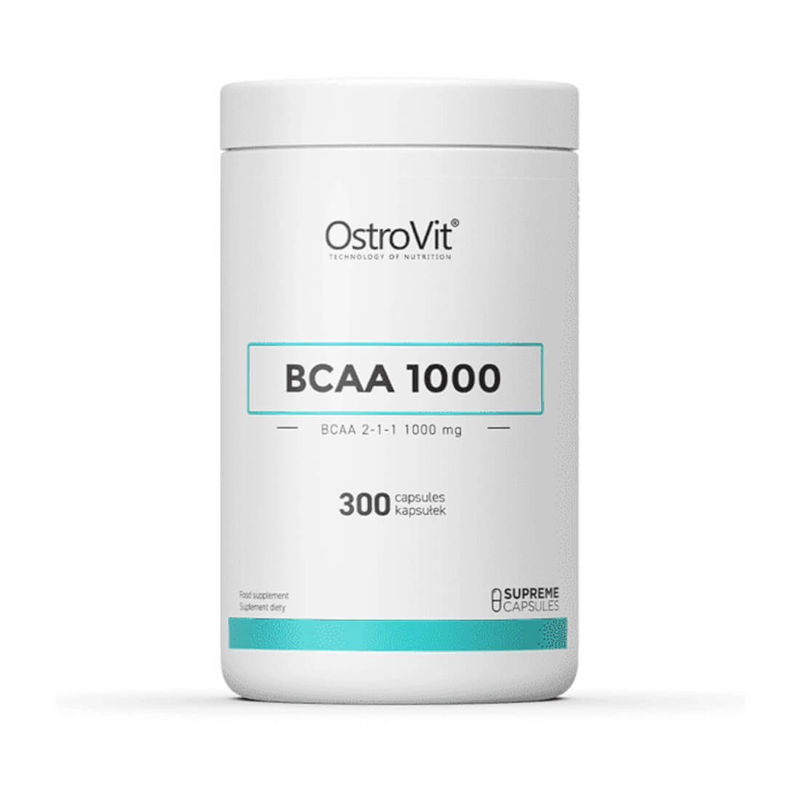 OstroVit BCAA 1000 - 300 kaps. - Aminokwasy BCAA na regenerację