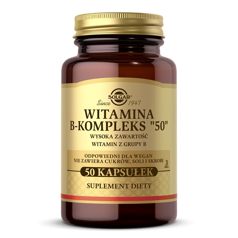 Solgar Witamina B-Kompleks "50" - 50 kaps. | Witamina B Complex | biotechsklep.pl