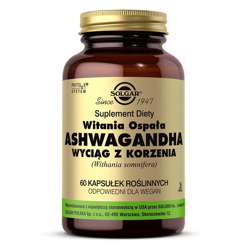 Solgar Ashwagandha - Naturalne wsparcie na stres | biotechsklep.pl