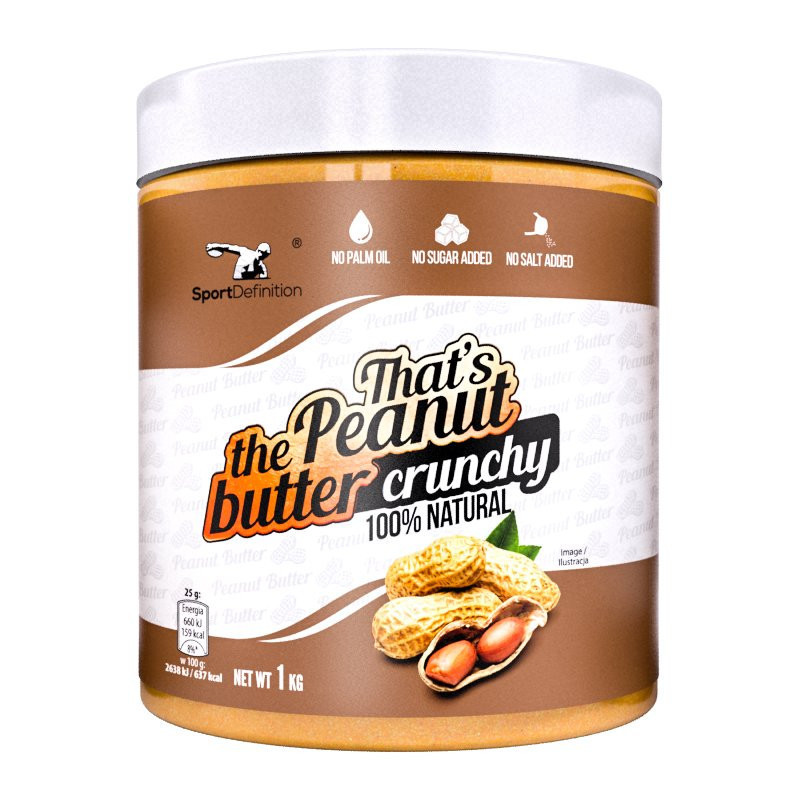 Sport Definition That's the Peanut Butter Crunchy 1000g - Masło Orzechowe Arachidowe