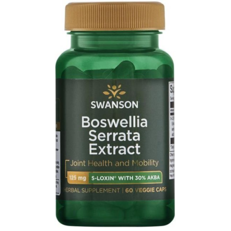 Swanson Boswellia Serrata Extract 125mg 60kaps - Regeneracja Stawów