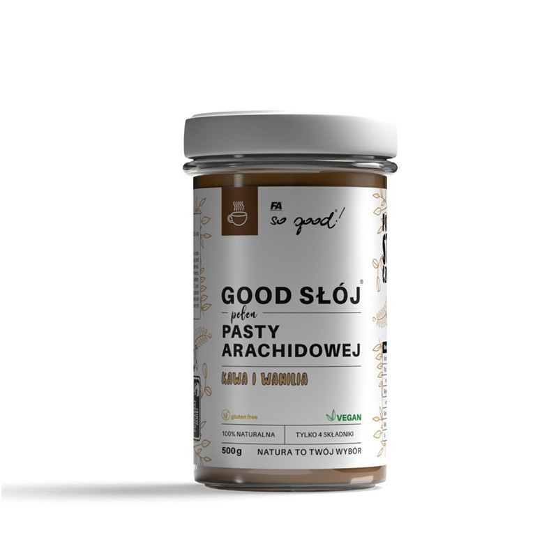 Fitness Authority Masło Orzechowe Kawa Wanilia 500g - Zdrowa Żywność