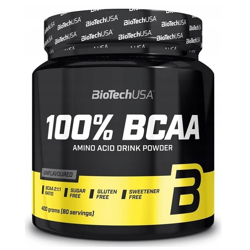 BioTechUSA 100% BCAA 400g - Aminokwasy na Regenerację i Budowę Mięśni