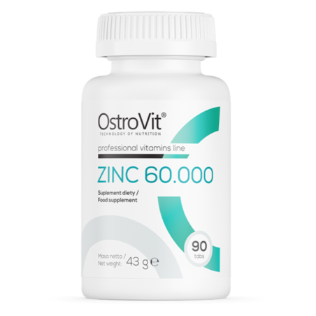 OstroVit Zinc 60mg 90tab - Cynk na odporność | biotechsklep.pl