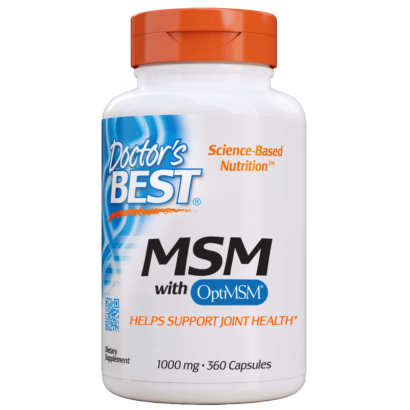 Doctor's Best MSM with OptiMSM 1000mg 360 kaps - regeneracja stawów