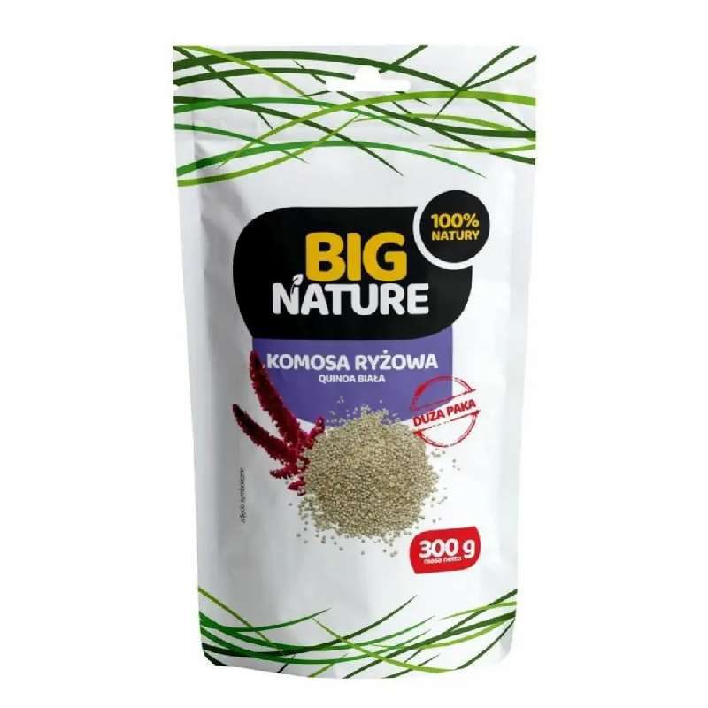 Big Nature Quinoa Komosa Ryżowa Biała 300g - Bezglutenowe Źródło Białka