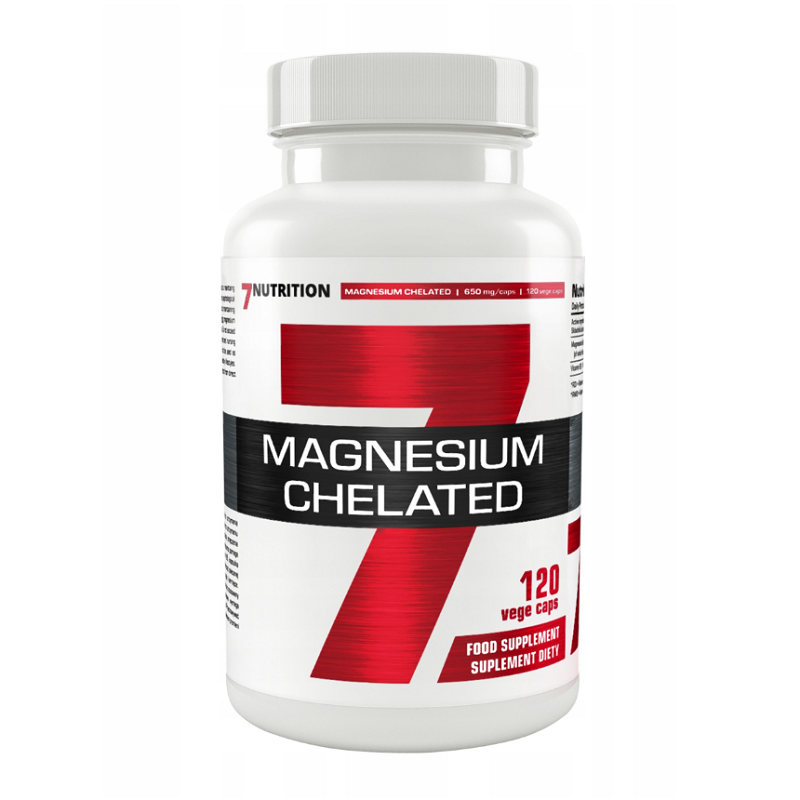 7Nutrition Magnesium Chelated 120vkaps - Magnez w Chelatach