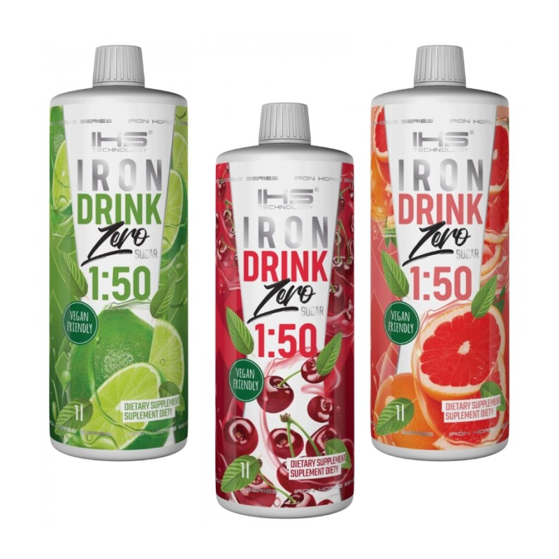 IHS Iron Drink Zero 1000ml - Izotonik dla Sportowców