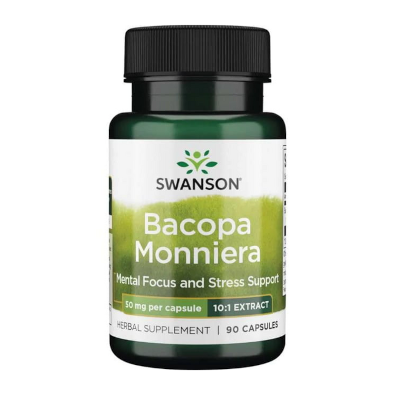 Swanson Bacopa Monniera 90vkaps - Poprawa pamięci i koncentracji
