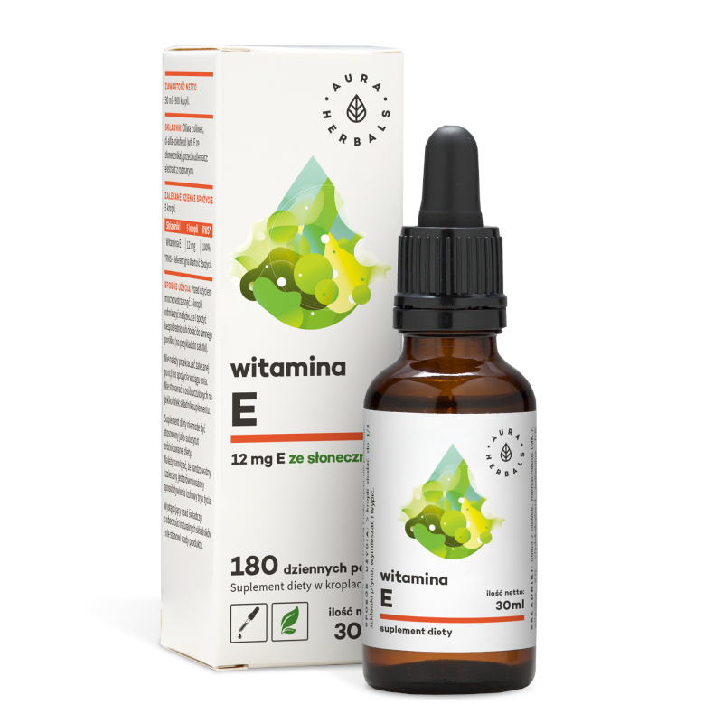 Aura Herbals Witamina E Liquid 30ml - Witamina E w płynie