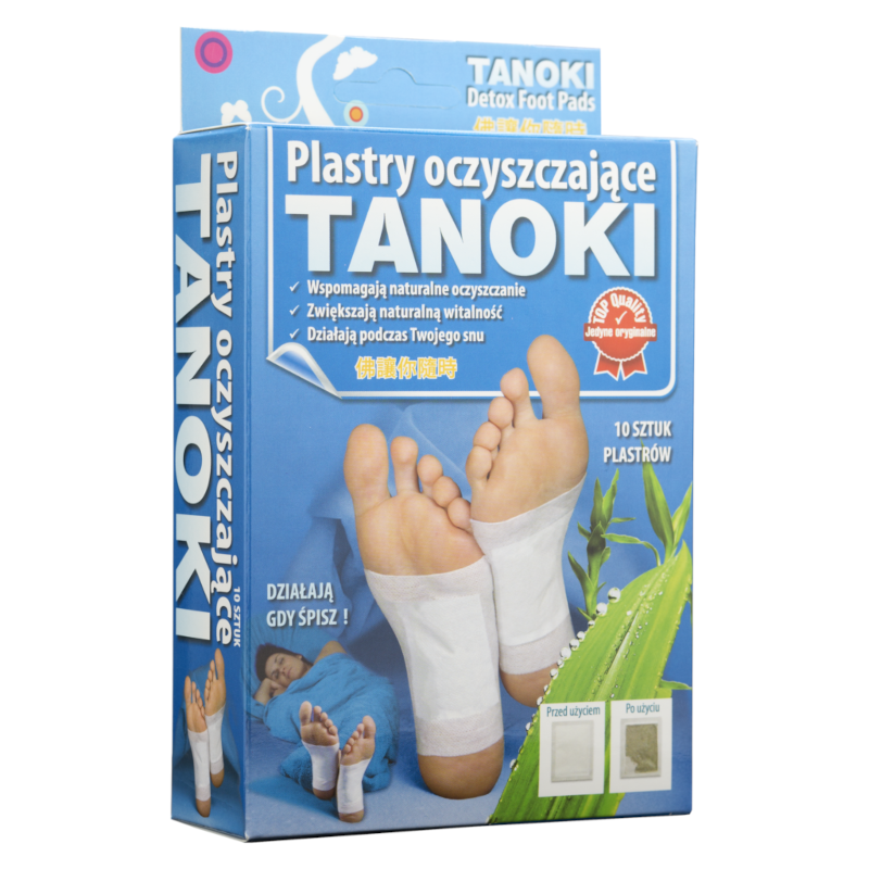 Aura Herbals Plastry Oczyszczające TANOKI 10szt - Detoks i Oczyszczanie
