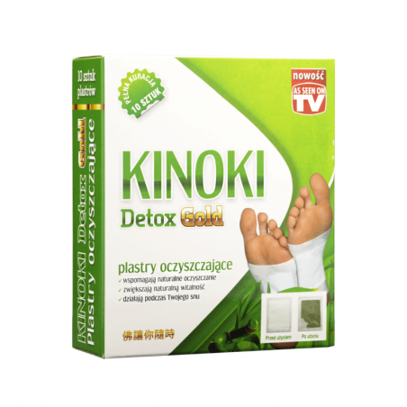 Aura Herbals Plastry Oczyszczające Kinoki 10szt - Detoks i Oczyszczanie