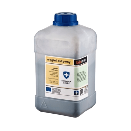 Biomus Węgiel Aktywny Płatki 250g - Trawienie, Detoks, Kosmetyka