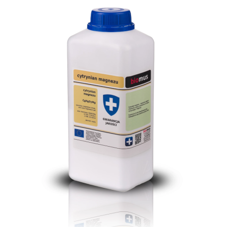 Biomus Cytrynian Magnezu 500g - Suplement diety