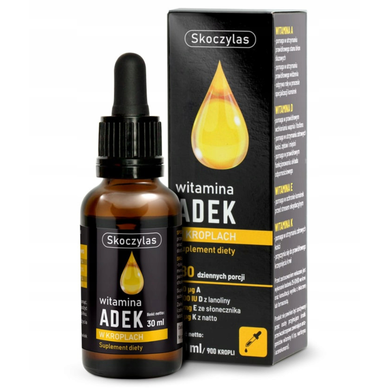 Skoczylas ADEK 30ml - Witaminy ADEK w płynie | Biotechsklep.pl