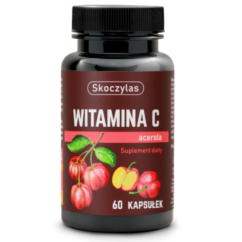 Skoczylas Witamina C Acerola 60 kaps - Odporność i Energia