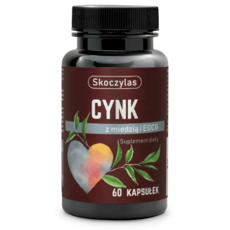 Skoczylas Cynk Miedź i Zielona Herbata 60 kaps. - wsparcie odporności