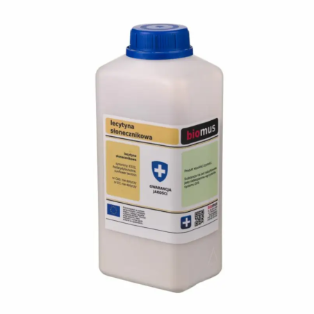 Biomus Lecytyna Słonecznikowa 1000g - Pamięć, Koncentracja, Wątroba