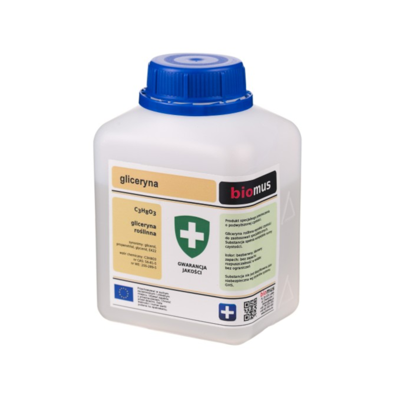 Biomus Gliceryna Roślinna 500g - Biotechsklep.pl