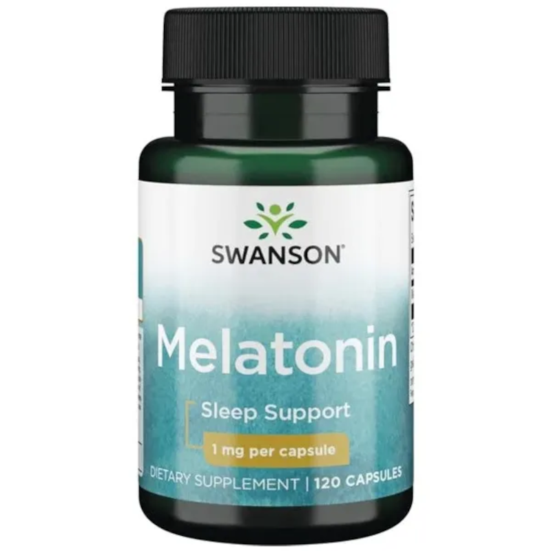 Swanson Melatonina 1mg 120kaps - na dobry sen