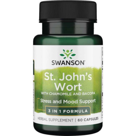 Swanson St. John's Wort Kompleks Nerwowy 60 kaps - Naturalne wsparcie dla układu nerwowego