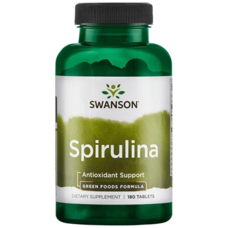 Swanson Spirulina 500mg 180tab - Wsparcie Trawienia i Witalności