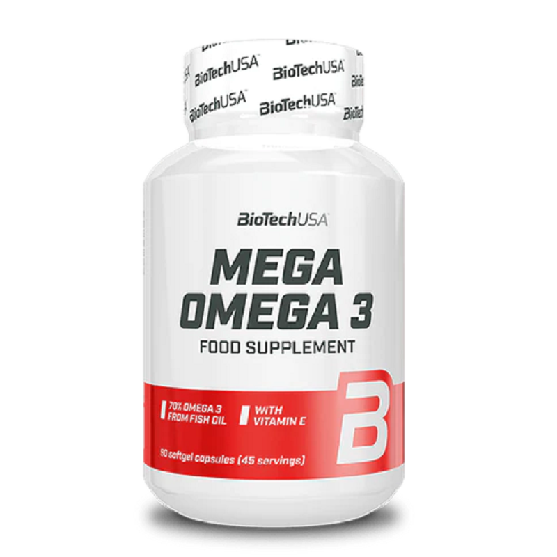 BioTechUSA Mega Omega 3 90 kaps - kwasy tłuszczowe dla zdrowia