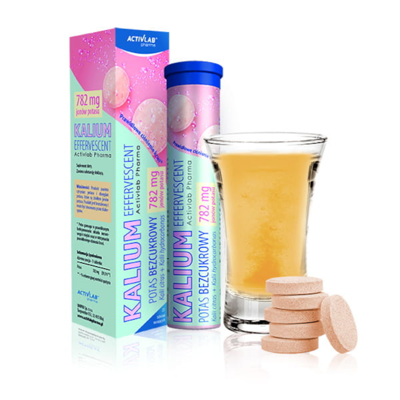 Activlab Kalium Effervescent 20tab - Suplement Potasu
