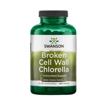 Swanson Chlorella Broken Cell Wall 360tab - Detoks i Odporność