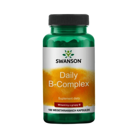 Swanson B-Complex 100 kaps - Kompleks Witamin B dla Energii i Zdrowia