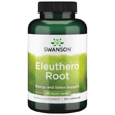 Swanson Eleuthero Żeń-szeń Syberyjski 425mg 120kaps - Adaptogen na stres