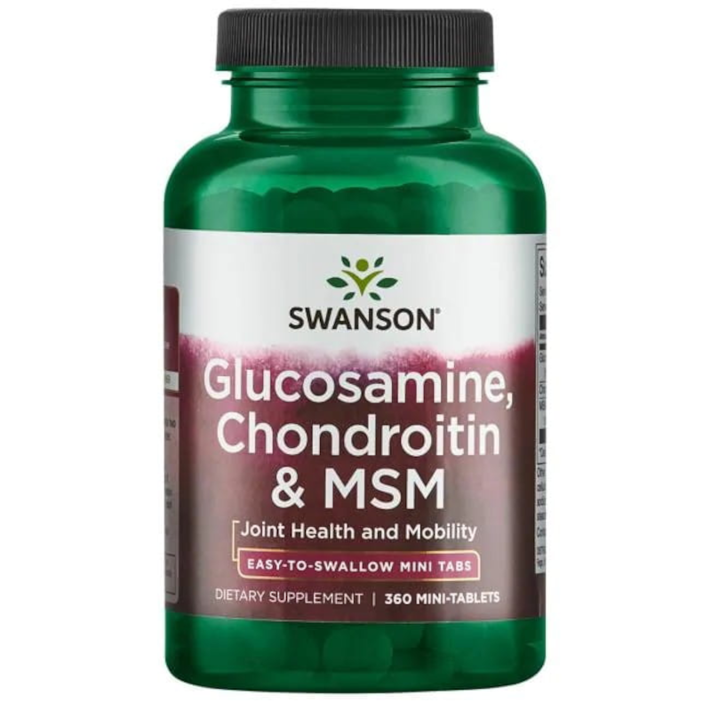 Swanson Glucosamine Chondroitin MSM 360tab - Regeneracja Stawów