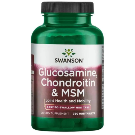 Swanson Glucosamine Chondroitin MSM 360tab - Regeneracja Stawów