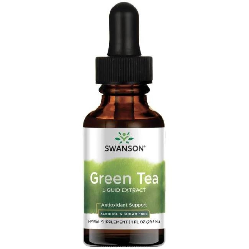Swanson Green Tea Extract Liquid 30ml - wsparcie odchudzania