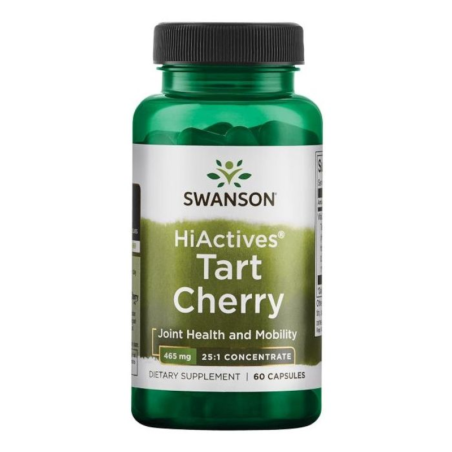 Swanson HiActives Tart Cherry 465mg - Regeneracja Stawów