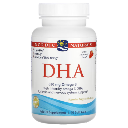 Nordic Naturals DHA 830mg - Kwasy Omega-3 dla zdrowia mózgu
