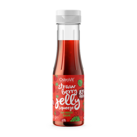 OstroVit Jelly Squeeze Truskawkowy 350g - Dżem Bez Cukru