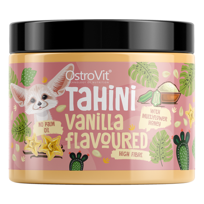 OstroVit Tahini Waniliowy 500g - zdrowy krem do smarowania