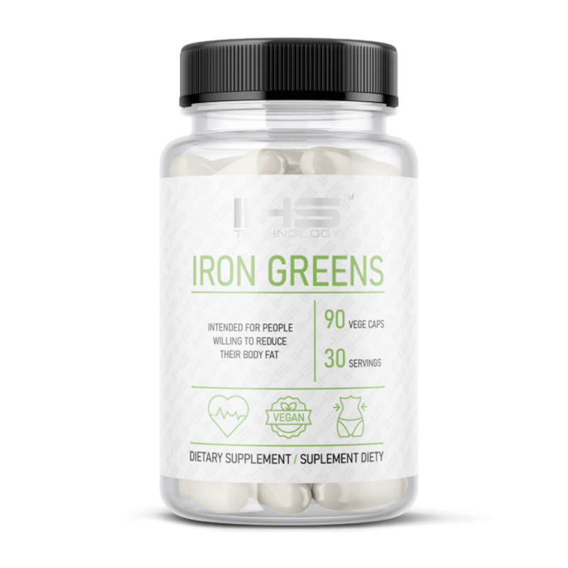 IHS Iron Greens 90vkaps - Spalacz tłuszczu dla kobiet i mężczyzn