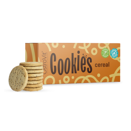 OstroVit Cookies Cereal 120g - Dietetyczne ciastka bez cukru i oleju palmowego